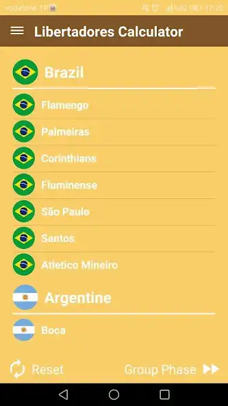 Play Libertadores Calculator 2022 as an online game Libertadores Calculator 2022 with UptoPlay