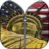 Free play online Liberty Zipper Lock Screen APK
