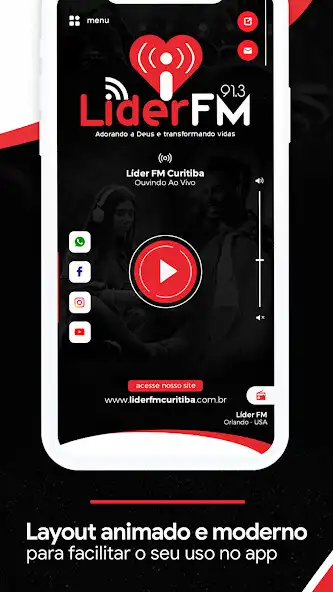 Play LIDER FM CURITIBA 91.3 as an online game LIDER FM CURITIBA 91.3 with UptoPlay