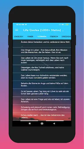 Play Life Quotes (1000 + Status) as an online game Life Quotes (1000 + Status) with UptoPlay