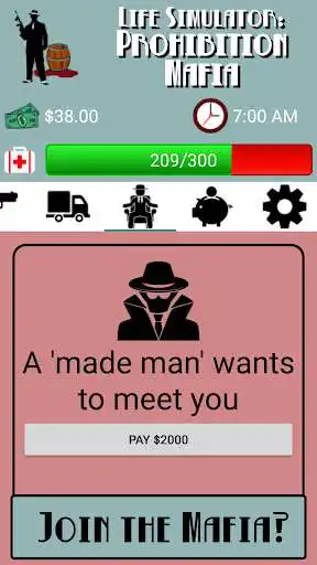 Play Life Simulator: Prohibition Mafia as an online game Life Simulator: Prohibition Mafia with UptoPlay