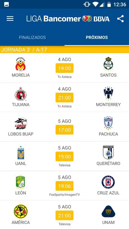 Play Liga Bancomer MX App Oficial