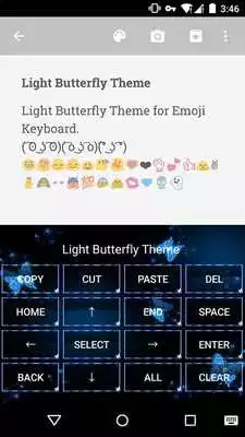 Play Light Butterfly Emoji Keyboard