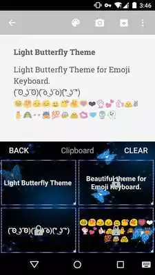 Play Light Butterfly Emoji Keyboard