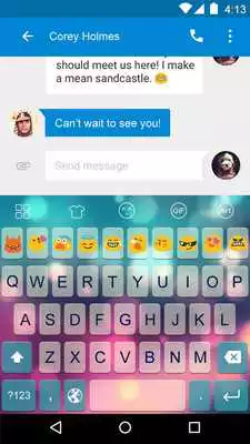 Play Light Glass -Emoji Keyboard