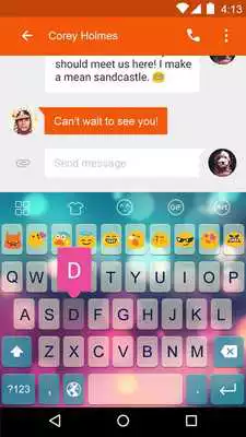 Play Light Glass -Emoji Keyboard