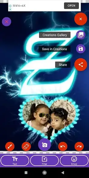 Play Lighting Text Photo Frames Editor: DP, Greeting  and enjoy Lighting Text Photo Frames Editor: DP, Greeting with UptoPlay