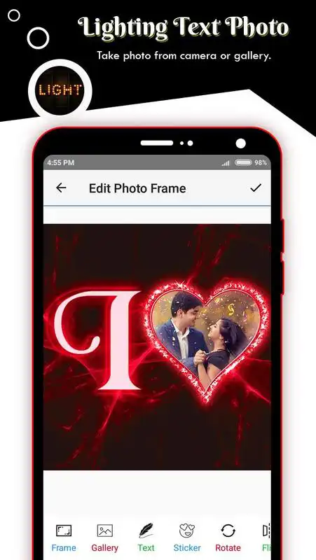 Play Lighting Text Photo