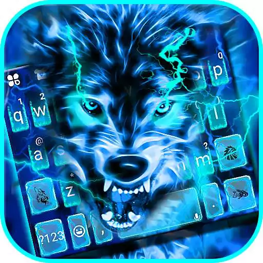 Free play online Lightning Wolf Keyboard Theme APK