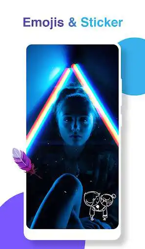 Play Light Photo Frame Editor as an online game Light Photo Frame Editor with UptoPlay