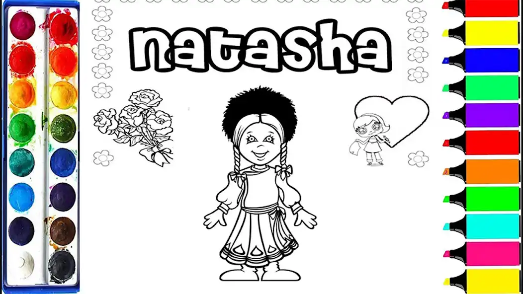 Play Likee Nastya Coloring  and enjoy Likee Nastya Coloring with UptoPlay