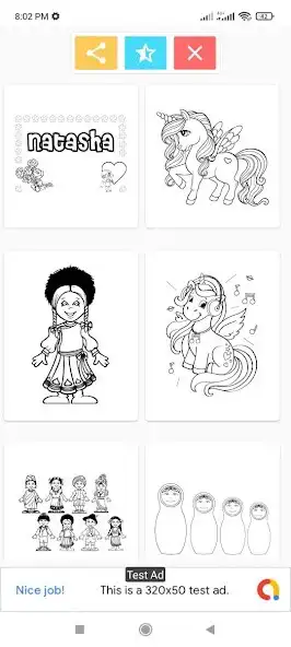 Play Likee Nastya Coloring as an online game Likee Nastya Coloring with UptoPlay
