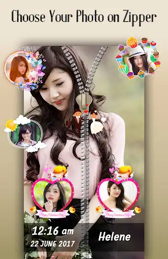 Play Lilac Zipper Lock Screen as an online game Lilac Zipper Lock Screen with UptoPlay