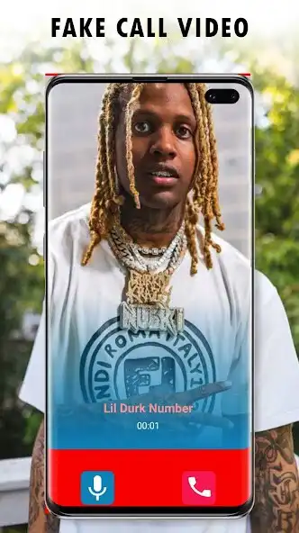 Play Lil Durk Fake Video Call as an online game Lil Durk Fake Video Call with UptoPlay