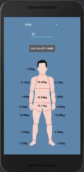 Play Limb Weight Calculator as an online game Limb Weight Calculator with UptoPlay