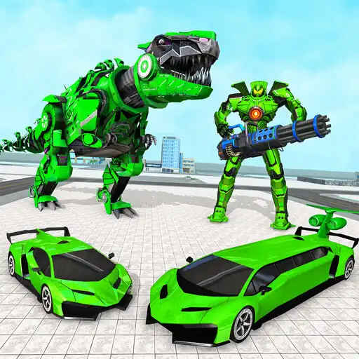 Play Limo Dino Car Robot Game APK