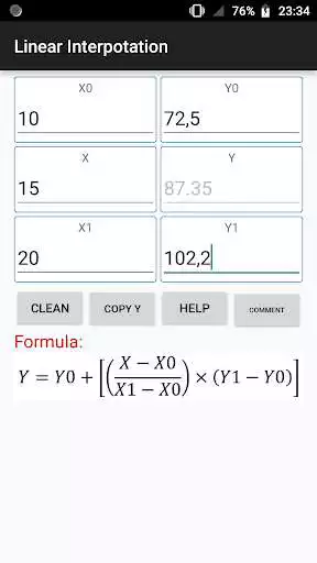 Play Linear Interpolation