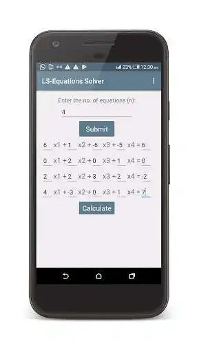 Play Linear System Equations Solver