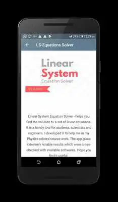 Play Linear System Equations Solver