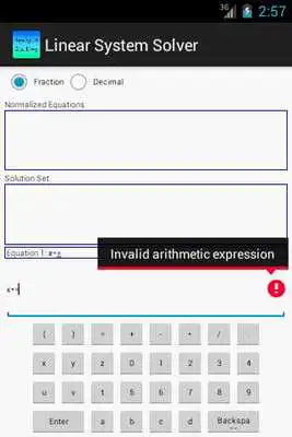 Play Linear System Solver