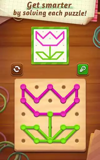 Play Line Puzzle: Color String Art
