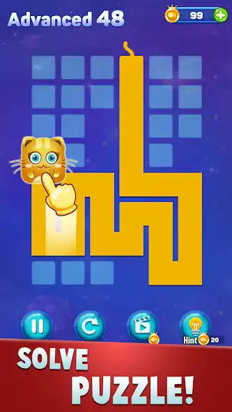 Play Line Puzzle: Funny Cats  and enjoy Line Puzzle: Funny Cats with UptoPlay