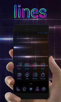 Play Lines GO Launcher Theme