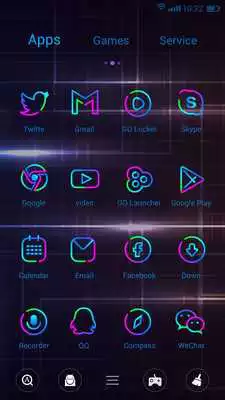 Play Lines GO Launcher Theme