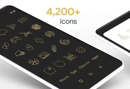 Play Lines Gold Pro - Icon Pack as an online game Lines Gold Pro - Icon Pack with UptoPlay