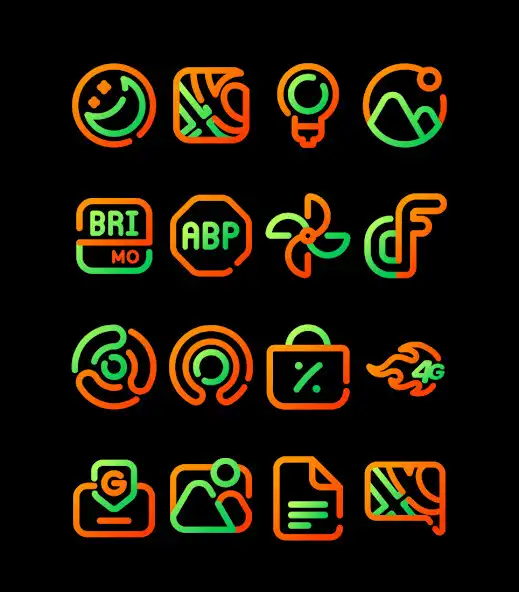 Play Lines Marigold - Icon Pack  and enjoy Lines Marigold - Icon Pack with UptoPlay
