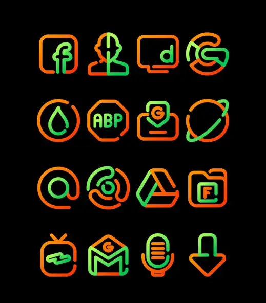 Play Lines Marigold - Icon Pack as an online game Lines Marigold - Icon Pack with UptoPlay