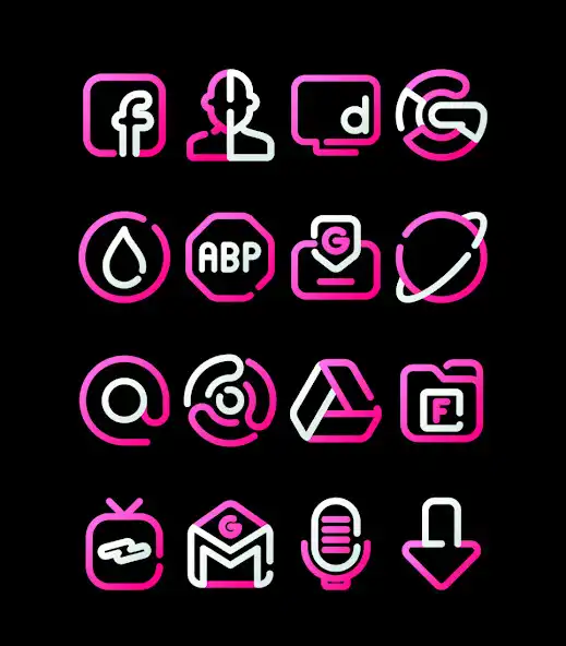 Play Lines Pink - Icon Pack as an online game Lines Pink - Icon Pack with UptoPlay