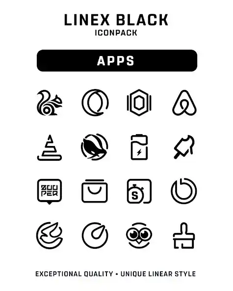 Play LineX Black Icon Pack  and enjoy LineX Black Icon Pack with UptoPlay