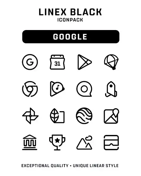 Play LineX Black Icon Pack as an online game LineX Black Icon Pack with UptoPlay