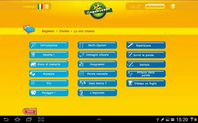 Play Linguascope Beginners Italian
