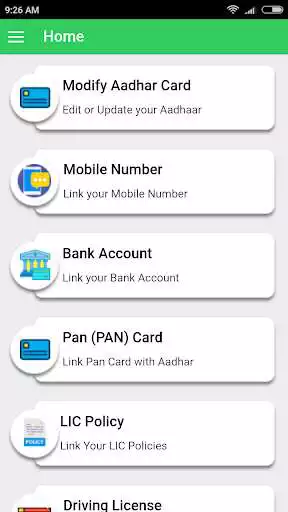 Play Link Your Aadhaar Card to EPF/Mutual/IRCTC/GAS