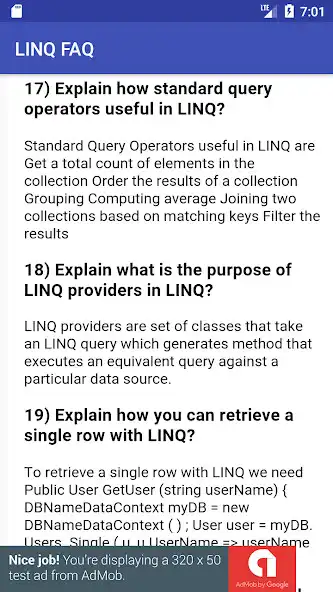 Play LINQ FAQ as an online game LINQ FAQ with UptoPlay