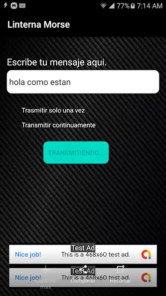 Play Linterna Morse as an online game Linterna Morse with UptoPlay