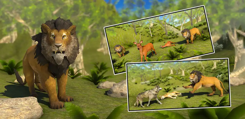 Play Lion Animal Simulator Games 3d as an online game Lion Animal Simulator Games 3d with UptoPlay