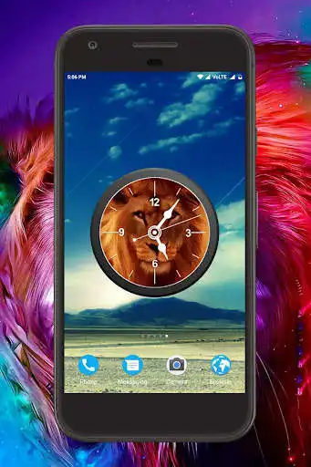 Play Lion Clock Live Wallpaper  and enjoy Lion Clock Live Wallpaper with UptoPlay