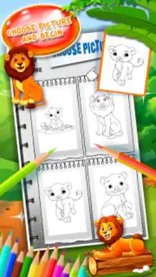 Play Lion Coloring Book Play Lion Coloring Book