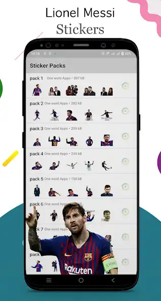 Play Lionel Messi Stickers for WA  and enjoy Lionel Messi Stickers for WA with UptoPlay