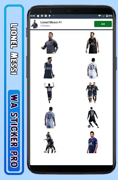 Play Lionel Messi - WA Sticker Pro  and enjoy Lionel Messi - WA Sticker Pro with UptoPlay