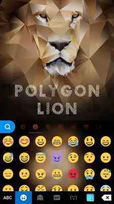 Play Lion Emoji iKeyboard Theme