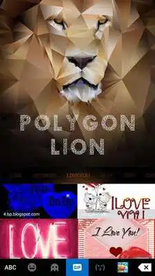 Play Lion Emoji iKeyboard Theme