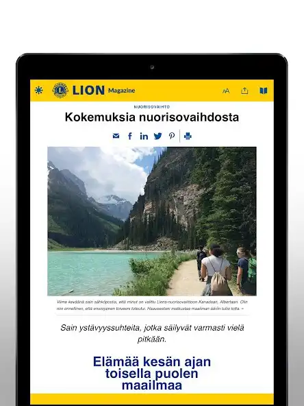 Play LION Magazine Suomi as an online game LION Magazine Suomi with UptoPlay