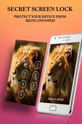 Play Lion Passcode Lock Screen