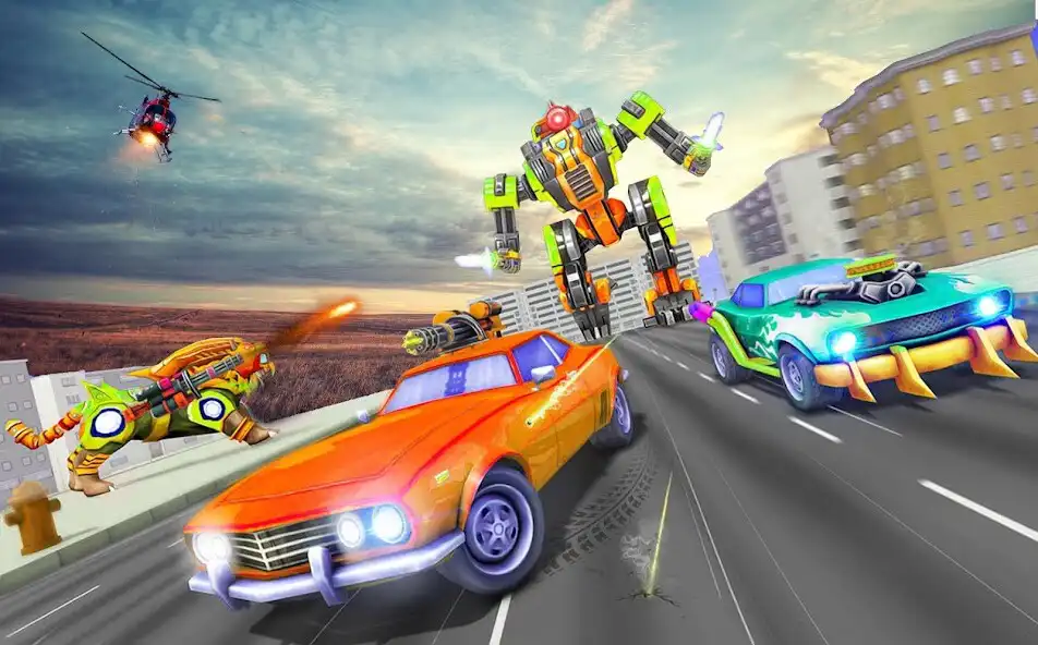 Play Lion Robot Car Transform Game as an online game Lion Robot Car Transform Game with UptoPlay