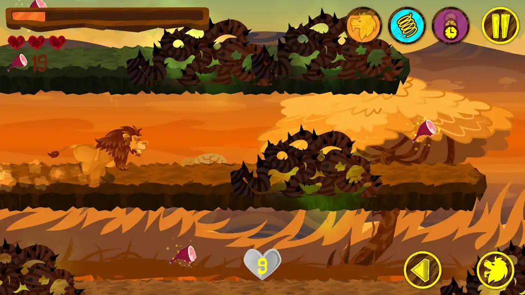 Play Lion Run as an online game Lion Run with UptoPlay