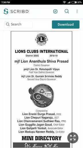 Play LionsDist320G Mini Directory as an online game LionsDist320G Mini Directory with UptoPlay